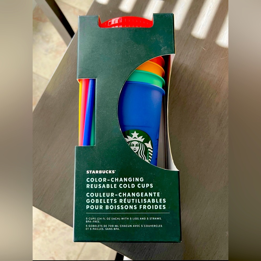Starbucks color changing cold cups